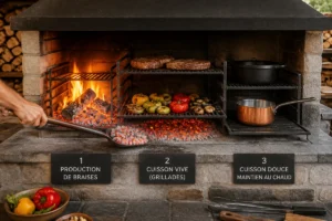 La cuisson au feu de bois dans l’assiette et en cuisine