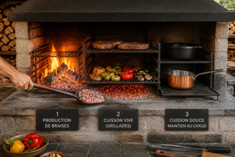 La cuisson au feu de bois dans l’assiette et en cuisine