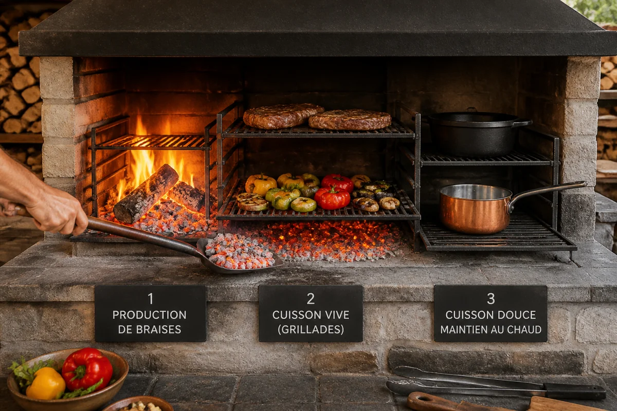La cuisson au feu de bois dans l’assiette et en cuisine